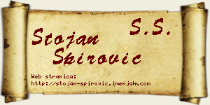 Stojan Špirović vizit kartica